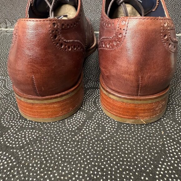Cole Haan Mens Wingtip Oxford Dress Shoes 11.5 M Brown Leather - Picture 3 of 8